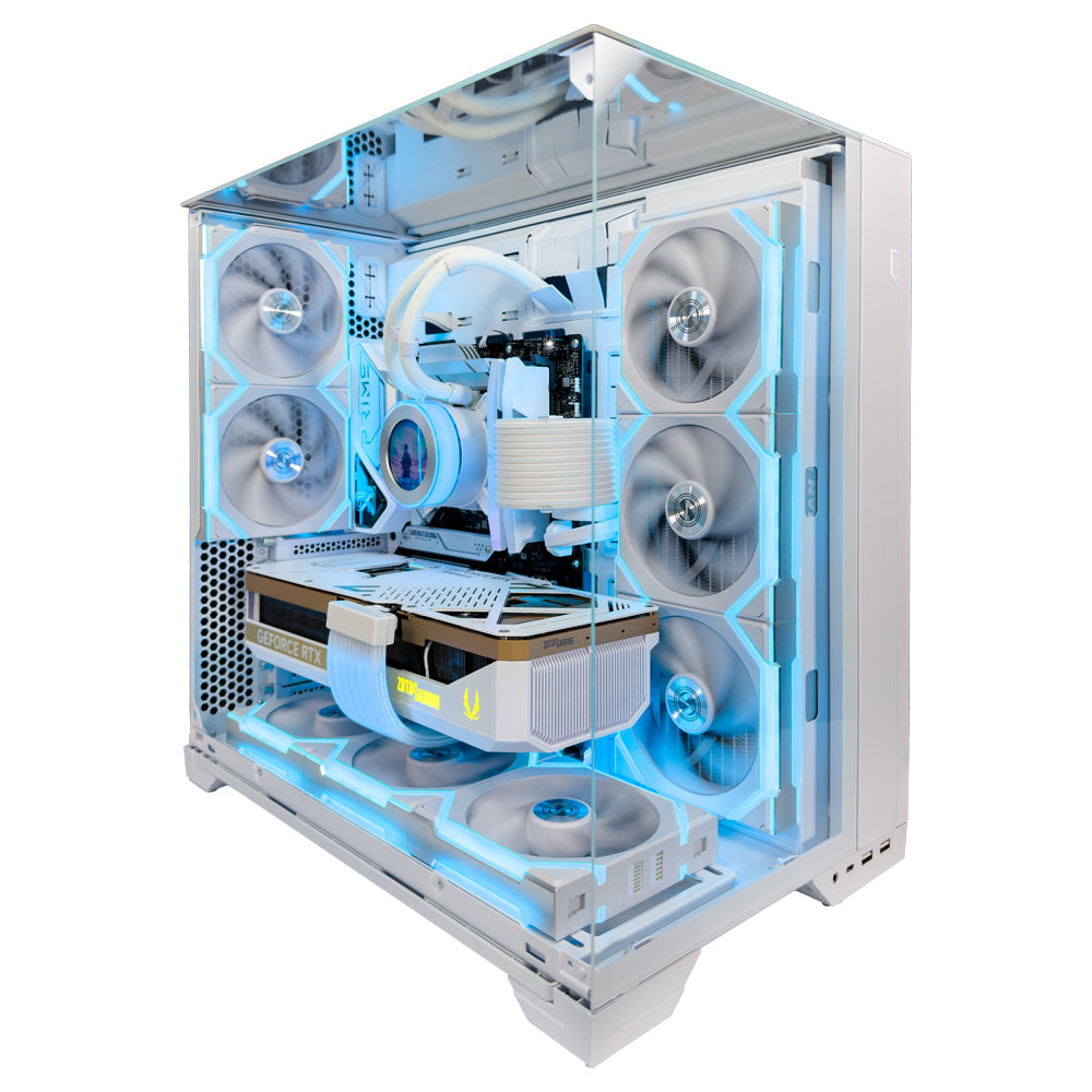 NOEL White Gaming PC (AMD Ryzen 7-9800X3D, RTX 5080, 64GB Ram)