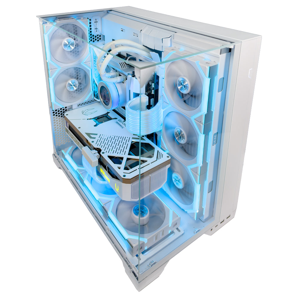 NOEL White Gaming PC (AMD Ryzen 7-9800X3D, RTX 5080, 64GB Ram)