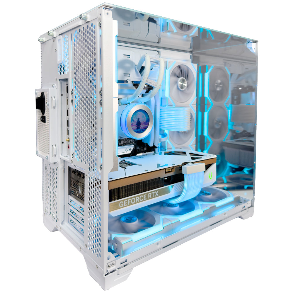NOEL White Gaming PC (AMD Ryzen 7-9800X3D, RTX 5080, 64GB Ram)