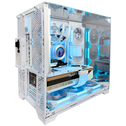 NOEL White Gaming PC (AMD Ryzen 7-9800X3D, RTX 5080, 64GB Ram)