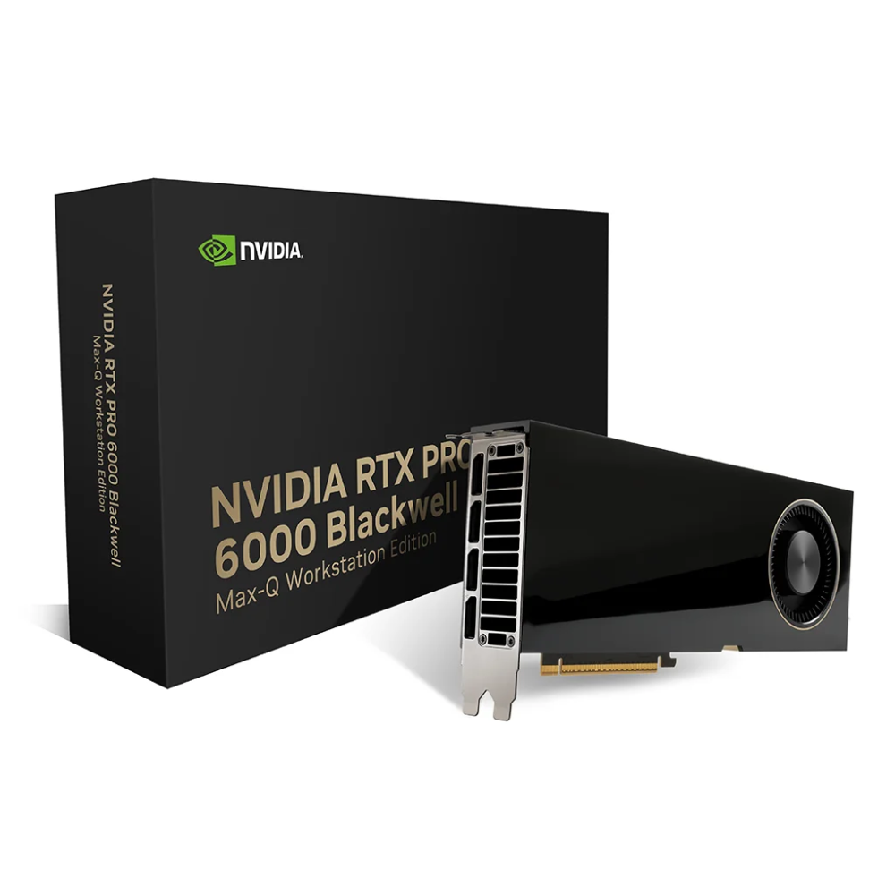 NVIDIA RTX PRO 6000 Blackwell 96GB GDDR7 Max-Q Workstation Edition Graphics Card – Black