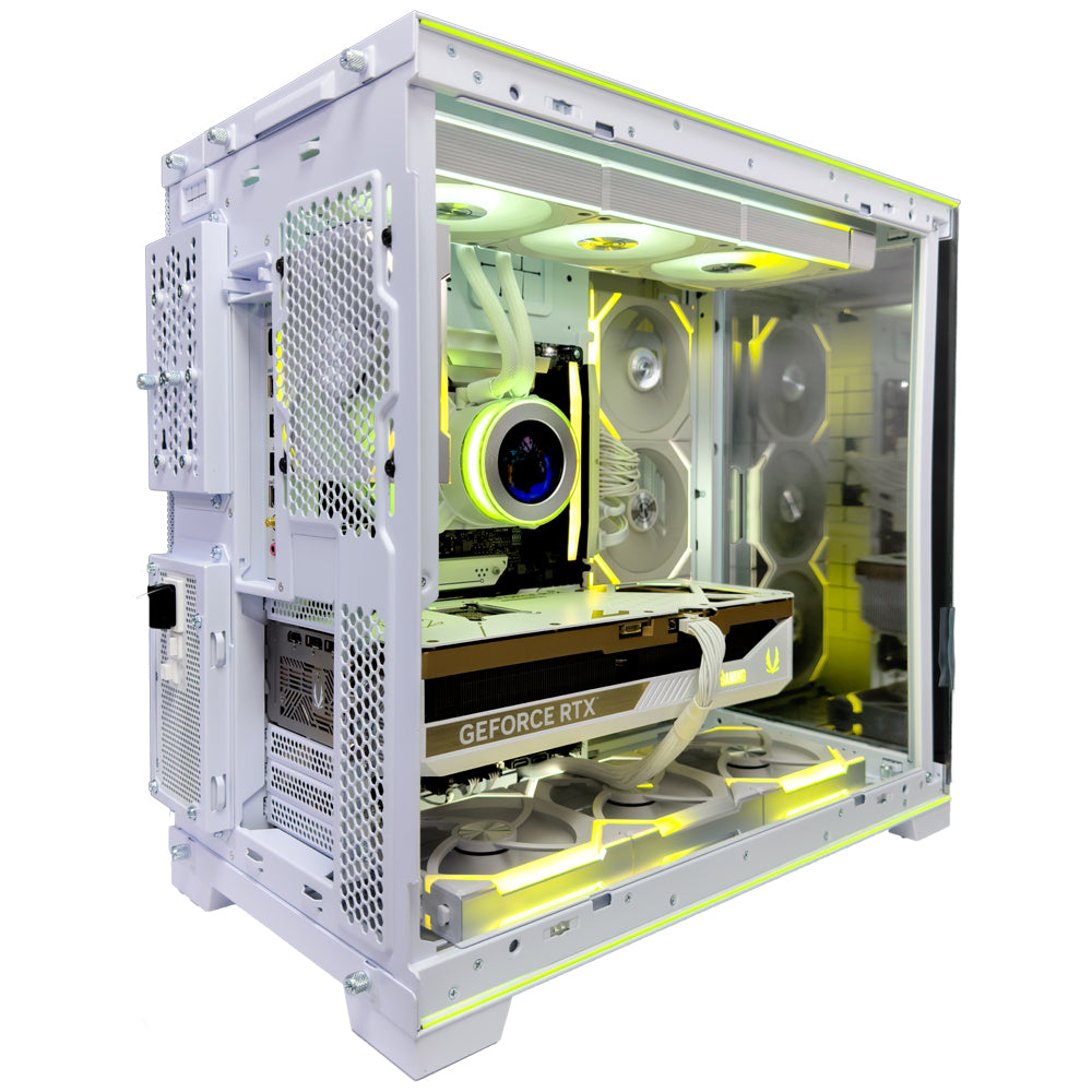 Shift White Gaming PC (AMD Ryzen 7 9800X3D CPU, RTX 5080 OC 16GB GPU, 64GB RAM)