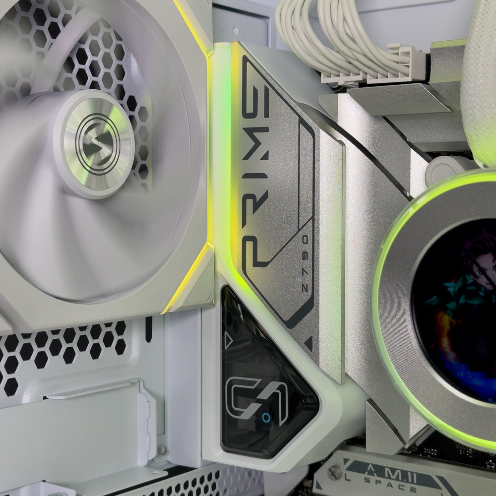 Shift White Gaming PC (AMD Ryzen 7 9800X3D CPU, RTX 5080 OC 16GB GPU, 64GB RAM)