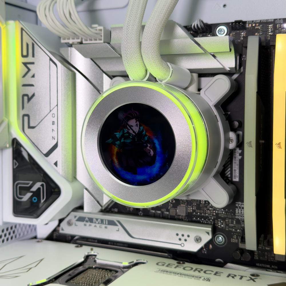 Shift White Gaming PC (AMD Ryzen 7 9800X3D CPU, RTX 5080 OC 16GB GPU, 64GB RAM)
