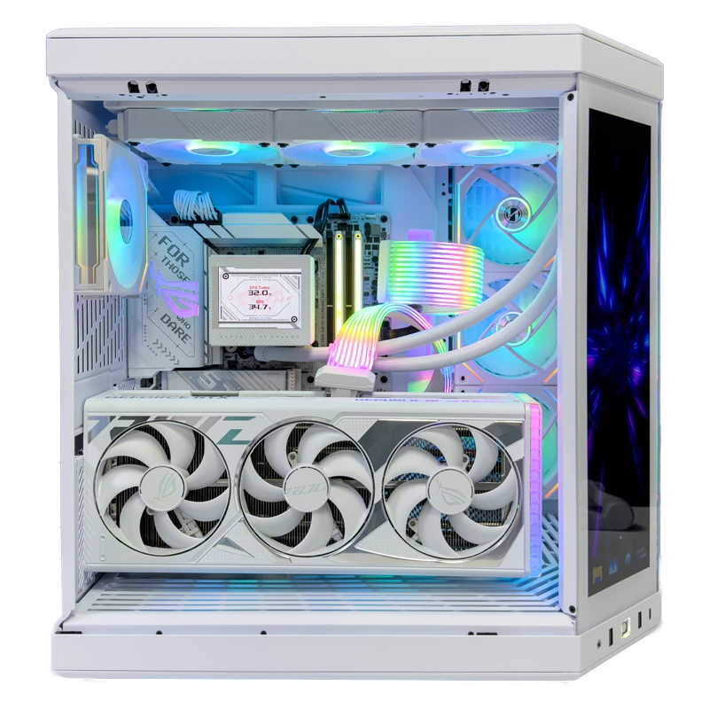 Solstice Gaming PC (AMD Ryzen 7 9800X3D CPU, RTX 4090 OC 24GB GPU, 96GB RAM)