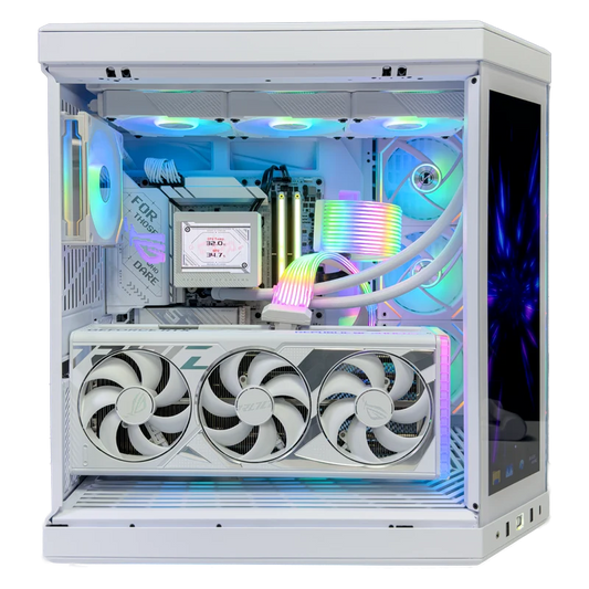 Solstice Gaming PC (AMD Ryzen 7 9800X3D CPU, RTX 4090 OC 24GB GPU, 96GB RAM)