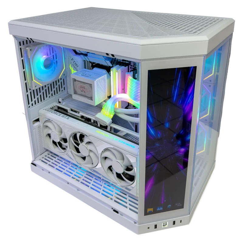 Solstice Gaming PC (AMD Ryzen 7 9800X3D CPU, RTX 4090 OC 24GB GPU, 96GB RAM)