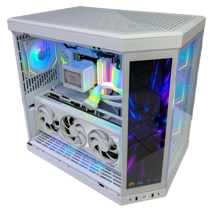 Solstice Gaming PC (AMD Ryzen 7 9800X3D CPU, RTX 4090 OC 24GB GPU, 96GB RAM)