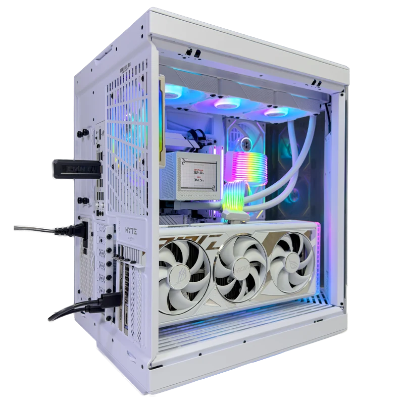 Solstice Gaming PC (AMD Ryzen 7 9800X3D CPU, RTX 4090 OC 24GB GPU, 96GB RAM)