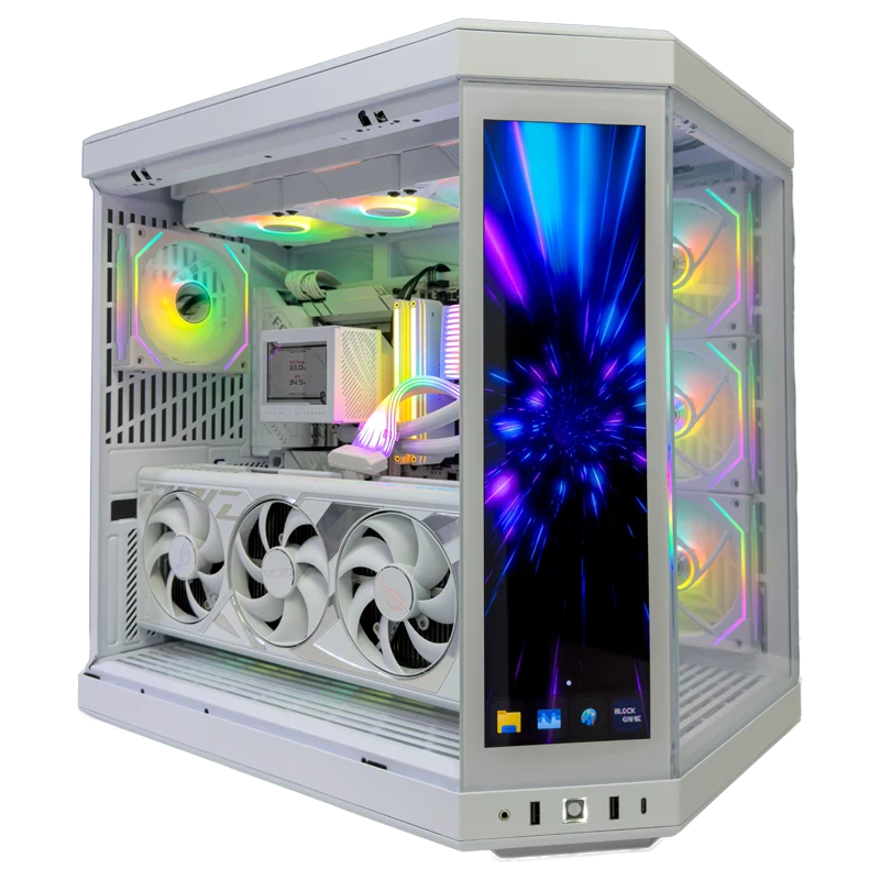 Solstice Gaming PC (AMD Ryzen 7 9800X3D CPU, RTX 4090 OC 24GB GPU, 96GB RAM)