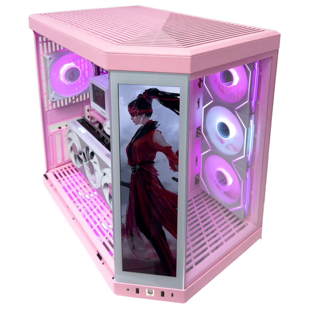 Strawberry Milk White Gaming PC (Intel Core Ultra 9 285K CPU, RTX 5080 OC 16GB GPU, 96GB RAM)