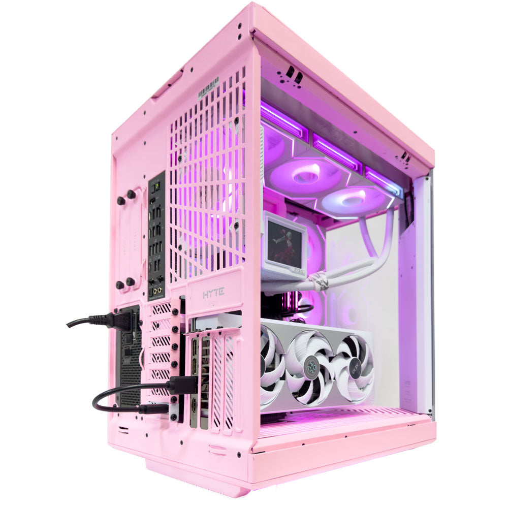 Strawberry Milk White Gaming PC (Intel Core Ultra 9 285K CPU, RTX 5080 OC 16GB GPU, 96GB RAM)