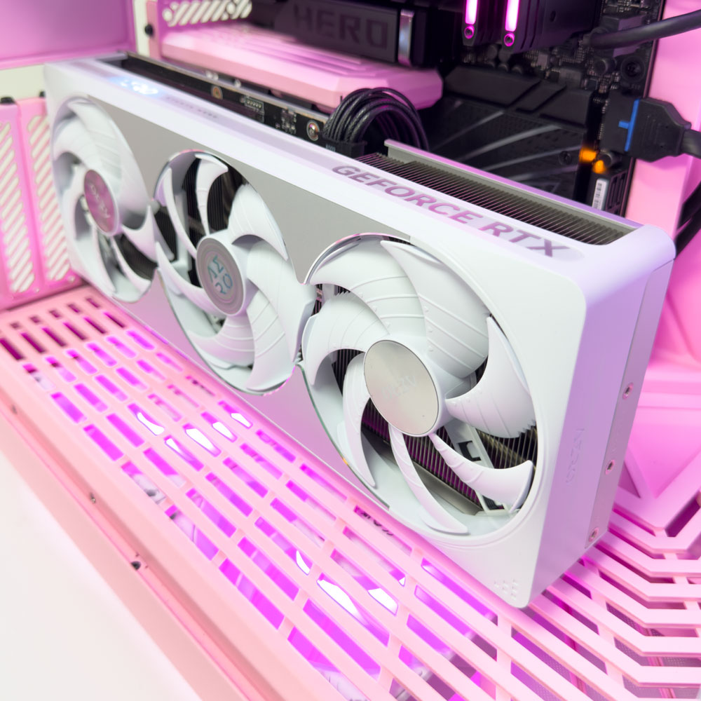Strawberry Milk White Gaming PC (Intel Core Ultra 9 285K CPU, RTX 5080 OC 16GB GPU, 96GB RAM)
