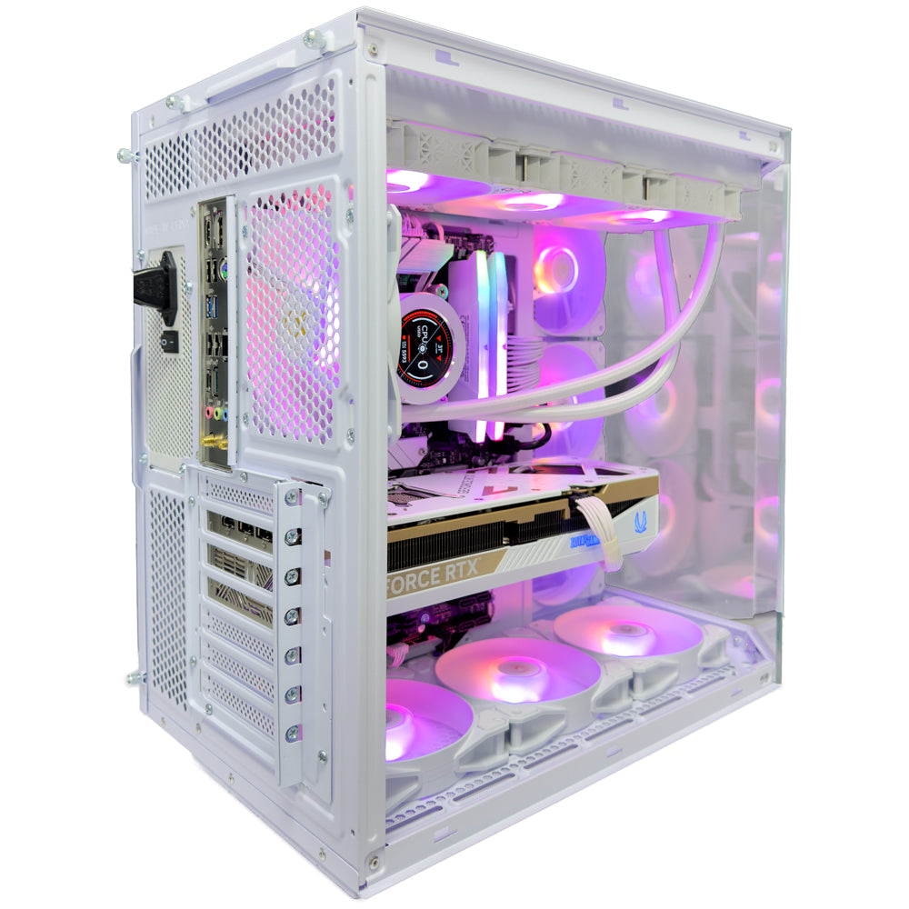 Toron White Gaming PC (Intel Core i9-14900K CPU, RTX 5070 Ti OC 16GB GPU, 32GB RAM)