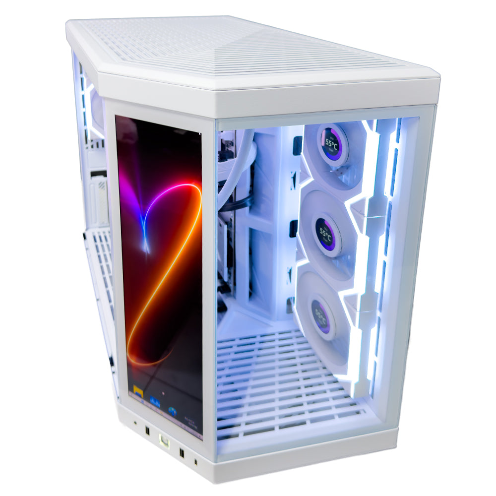 TRYX White Gaming PC (AMD Ryzen 9 9950X3D CPU, RTX 5070 Ti OC 16GB GPU, 32GB RAM)