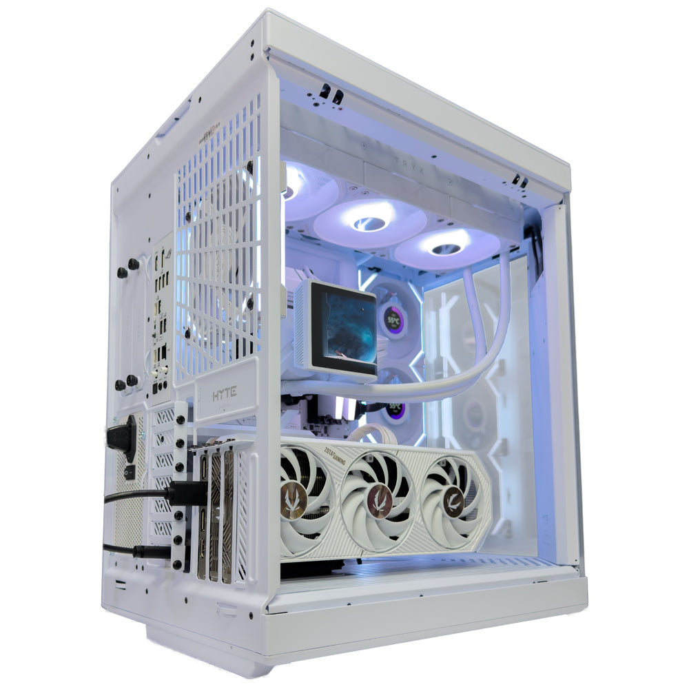 TRYX White Gaming PC (AMD Ryzen 9 9950X3D CPU, RTX 5070 Ti OC 16GB GPU, 32GB RAM)
