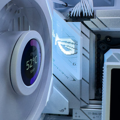 TRYX White Gaming PC (AMD Ryzen 9 9950X3D CPU, RTX 5070 Ti OC 16GB GPU, 32GB RAM)