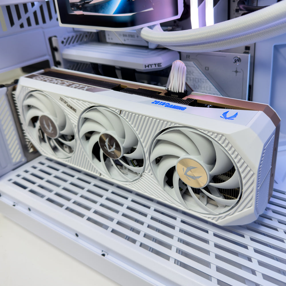 TRYX White Gaming PC (AMD Ryzen 9 9950X3D CPU, RTX 5070 Ti OC 16GB GPU, 32GB RAM)