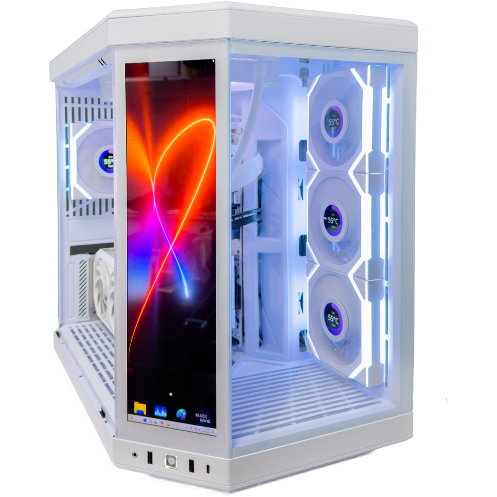 TRYX White Gaming PC (AMD Ryzen 9 9950X3D CPU, RTX 5070 Ti OC 16GB GPU, 32GB RAM)