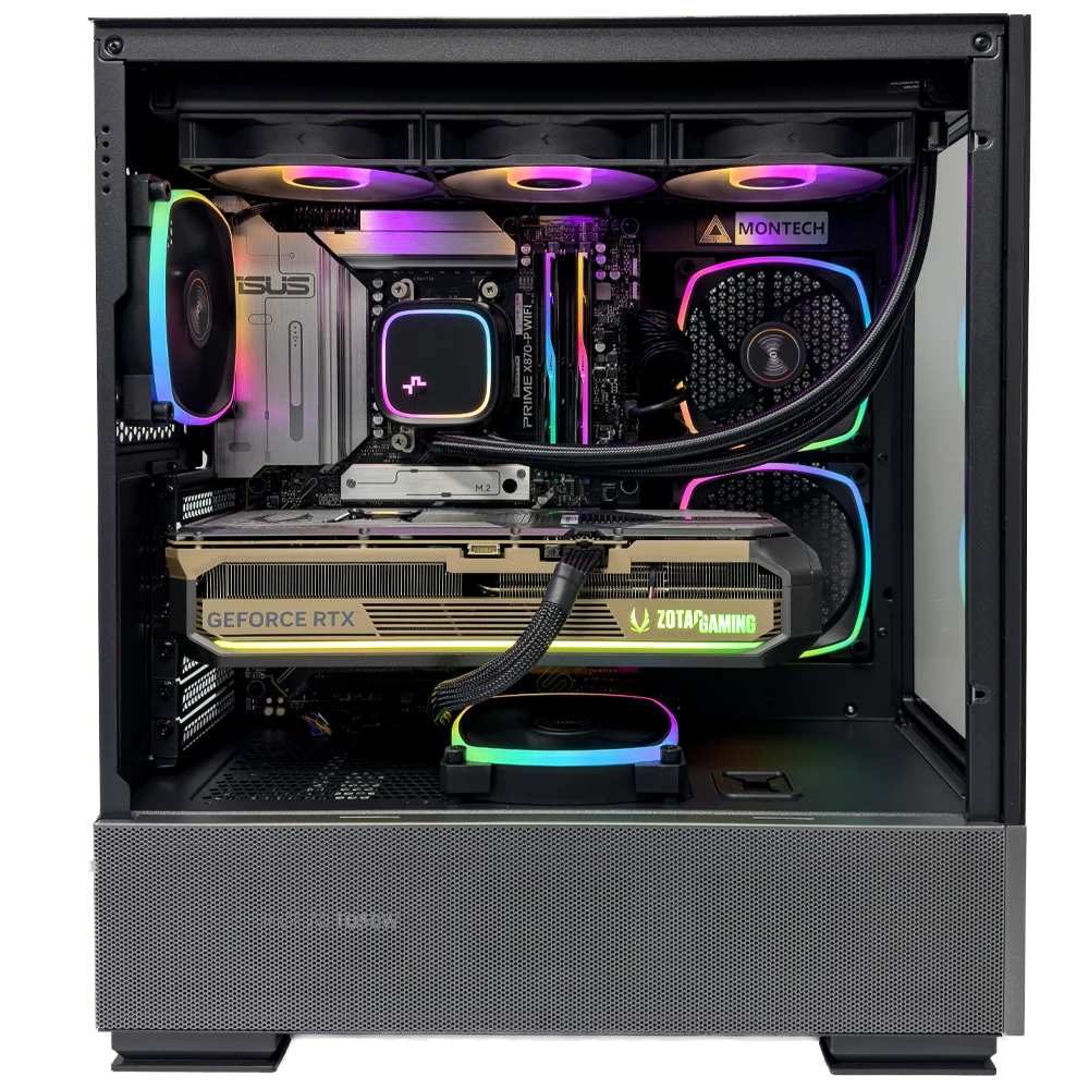 VelocityCore Gaming PC (AMD Ryzen 9 9950X CPU, RTX 5070 Ti 16GB GPU, 64GB RAM)