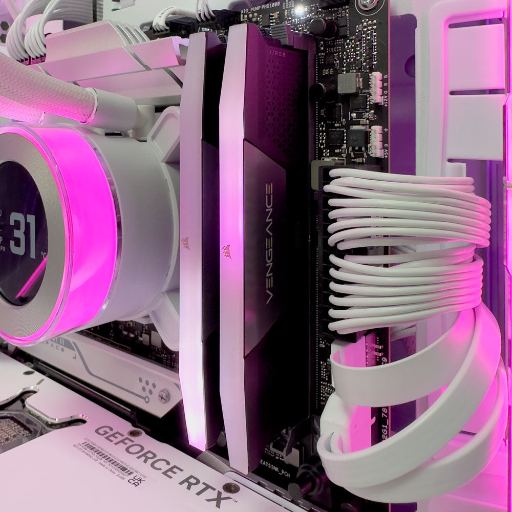 Versa White Gaming PC (Intel Core i9-14900K CPU, RTX 5080 OC 16GB GPU, 64GB RAM)