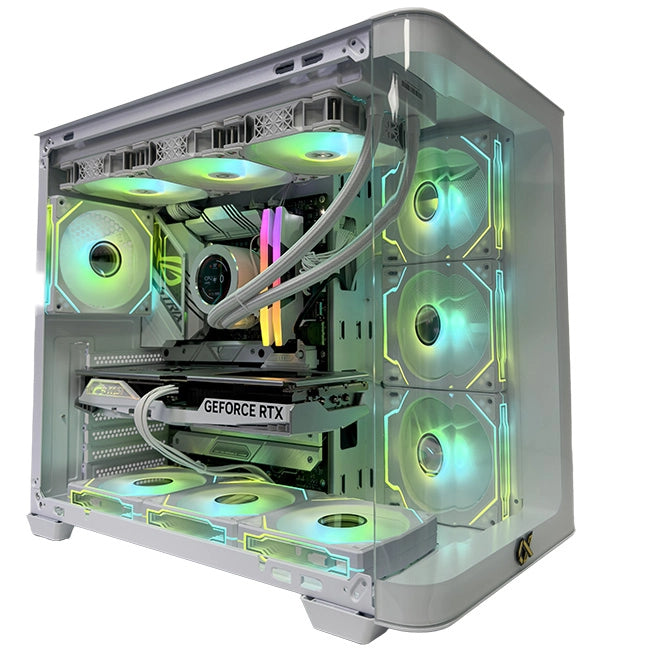 White Xigmatek Gaming PC (Intel i7-13700K CPU, RTX 4070 SUPER 12GB GPU, 32GB RAM)
