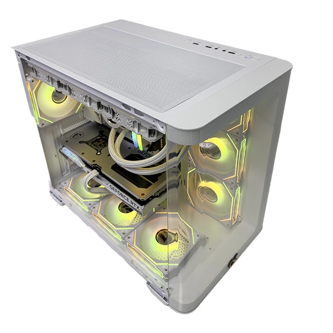 White Xigmatek Gaming PC (Intel i7-13700K CPU, RTX 4070 SUPER 12GB GPU, 32GB RAM)