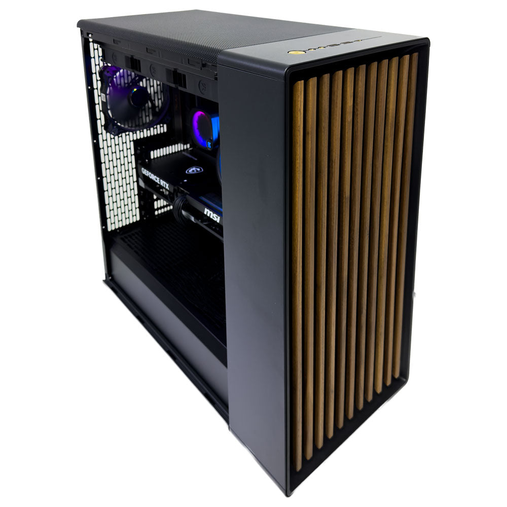Wood Gaming PC (AMD Ryzen 9 9950X3D CPU, RTX 5070 Ti OC 16GB GPU, 128GB RAM)