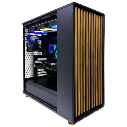 Wood Gaming PC (AMD Ryzen 9 9950X3D CPU, RTX 5070 Ti OC 16GB GPU, 128GB RAM)
